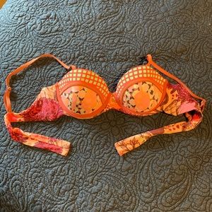 Maaji Pink printed bikini top